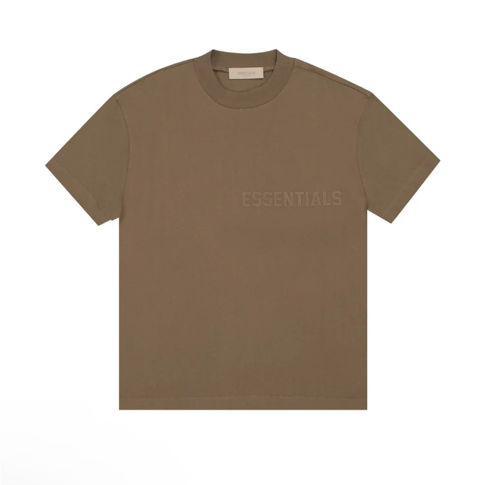 Fear of God Essentials Short Sleeve T-Shirt — Brown